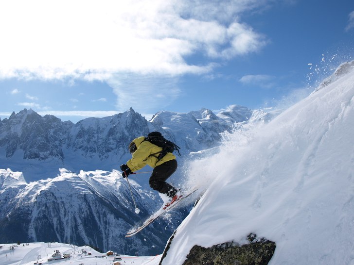 Klassisk vy över Chamonix.. Foto: Emil Persson. Åkare: Joe House.