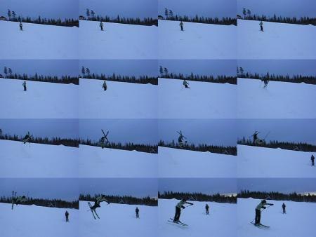 Bakåtvolt i Solia, Norsjö.. Foto: Henrik Lind. Åkare: Joel Dahlberg (Jag).