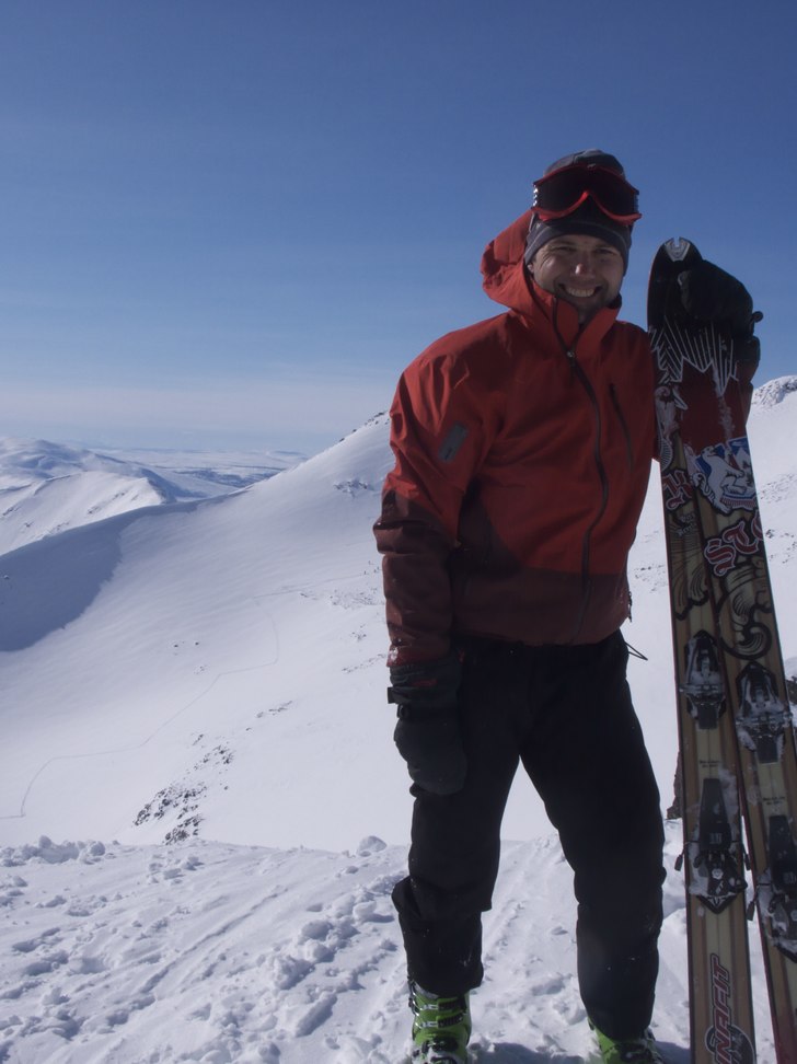 Testade Dynafit Stoke, vilka skidor.. Foto: Malin Edwall. Åkare: Fredrik Edwall.
