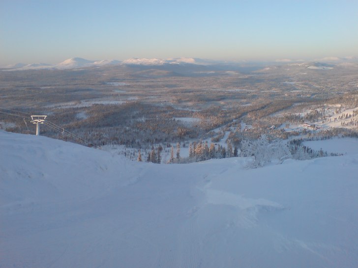 Fin utsikt över Tännes. Foto: Jag.