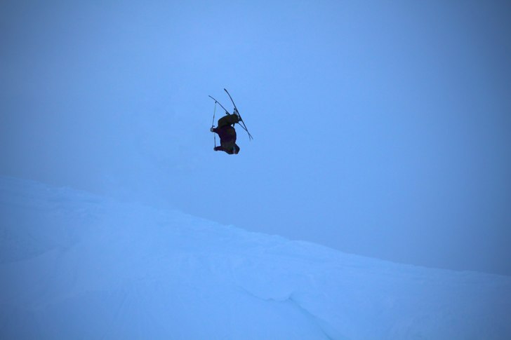 En molnig dag uppe i Gränsen. Bjöds på mycket p. Foto: Joel Berggren. Åkare: Hjalmar Andersson.