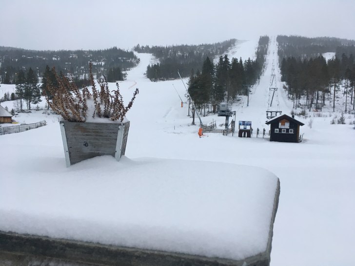 Andre juledag og nysnø!
Det er vinterlig i Nesfje.