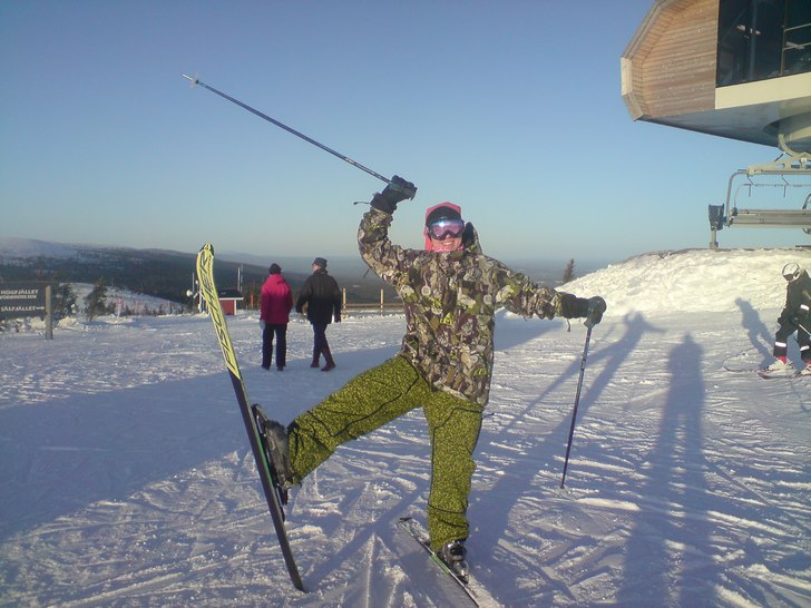 sälen å jag på skidor för första gången på . Foto: Pappa Robertzon. Åkare: Carl Robertzon.