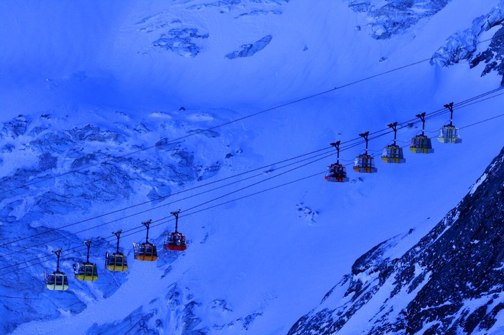 Foto: Pär Blomqvist. Åkare: liftarna i La Grave.