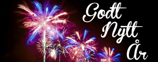 Godt nytt år.
Nyttårsafta -  stengt
1 - Januar .
