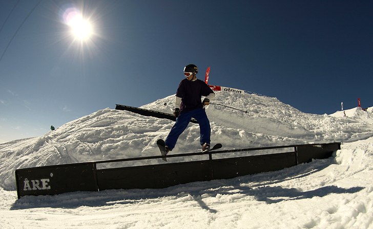 Railsickness på freeride. Foto: Anton Lundborg. Åkare: Anton Villberg.