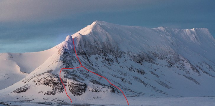 Tempelrännan i sin helhet eller skråa skiers rig. Foto: Hanna Elisabet Eriksson.