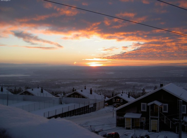Utsikten från uteserveringen i Idre.... Foto: Kim Norén.