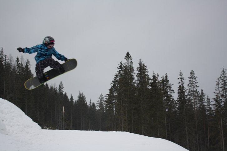 en liten grab i kläppen. Foto: jenny nilson. Åkare: ludvig karlsson.