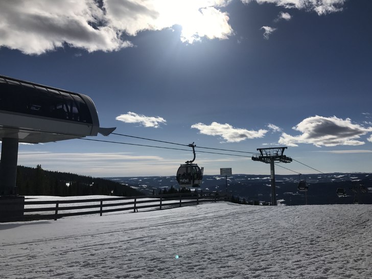 Sol og varmt ????
Gode temperaturer i Hafjell; -1 .