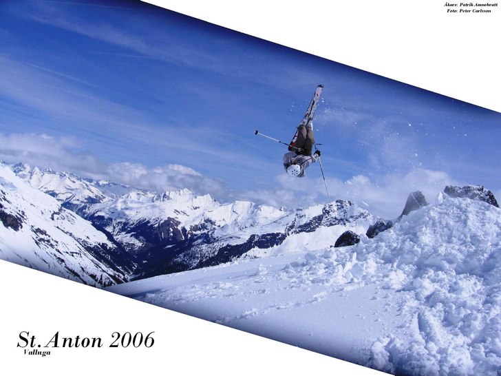 Mistyflip, en fin dag på Valluga. Foto: Peter Carlsson. Åkare: Patrik Amnebratt.