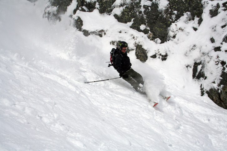 Skön ränna, bra med snö.. Foto: Malin Stocklassa. Åkare: Rasmus Carlsson.