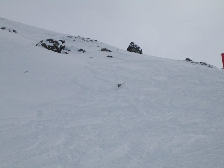 Jag gör en fin vurpa i pudret..