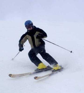 På väg ner för Storgrova. Foto: L-E L. Åkare: Greger Berglund.