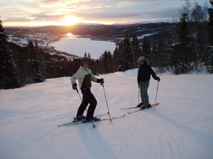 Mycket nice dag med sköna svängar.. Foto: Elin O. Åkare: Anders & Freddi.