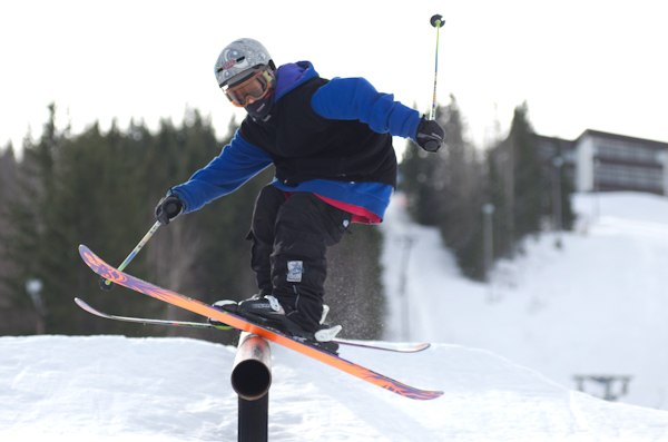 downrail. Foto: Jan Röhlander. Åkare: Joakim Röhlander (jag).