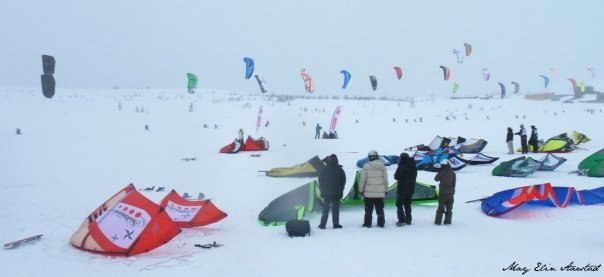 Norgesmesterskap i snøkite 2009.. Foto: May Elin Aarstad. Åkare: Randoms.