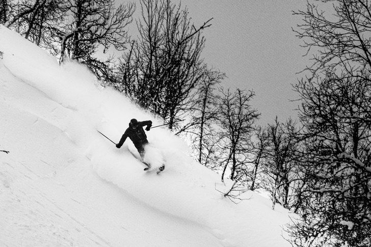 Nysnö någonstans kring skogarna i hemsedal.
