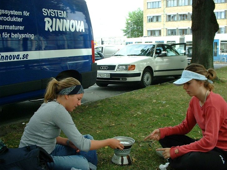Smart val av plats för spritkök.... Foto: Linn Tibell.