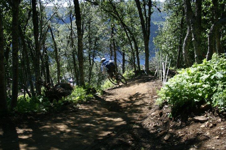 början av flinbanan. Foto: Eric höglund. Åkare: random.