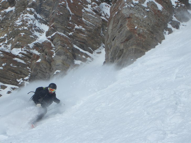 Puder i skywalk. Foto: Rokand Burboeck. Åkare: David Carlstedt.