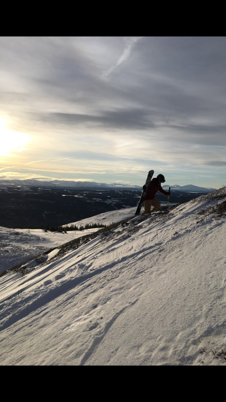 hike uppför mullfjället.