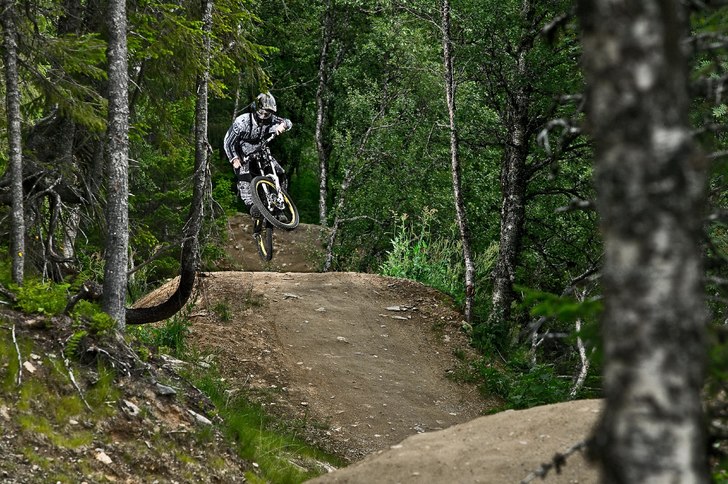 Övre delen av shimanoleden i Åre bike park. Foto: Niclas Magnusson.
