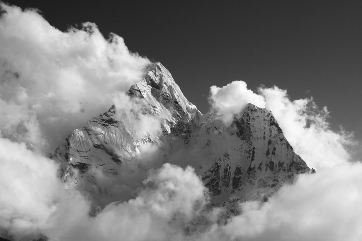 Ama Dablam i khumbu-dalen i Nepal.. Foto: Johan Bäckström.