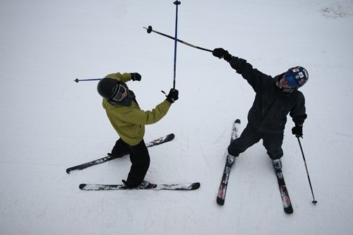Det är blodigt som faan. Foto: andreas. Åkare: Jesper och johnny.