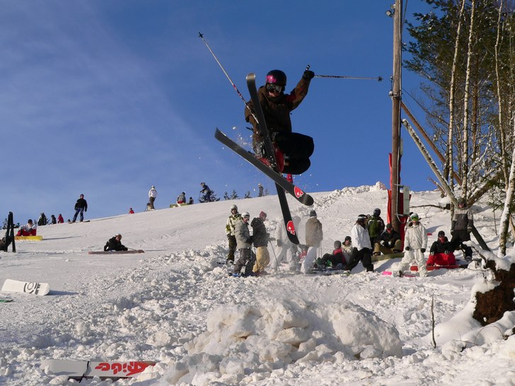 Fösra dagen i backen. 180 tail. . Foto: Snöätaren. Åkare: Johan Wistberg.