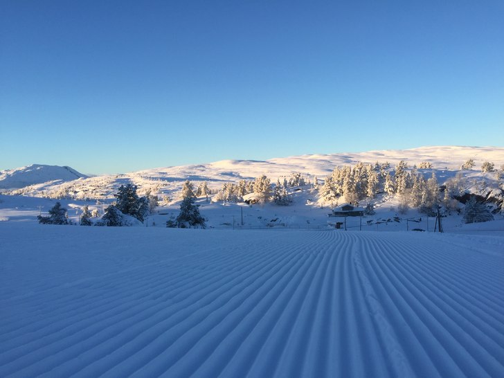 Fantastiske forhold!
Vi åpner i dag den mellomste.