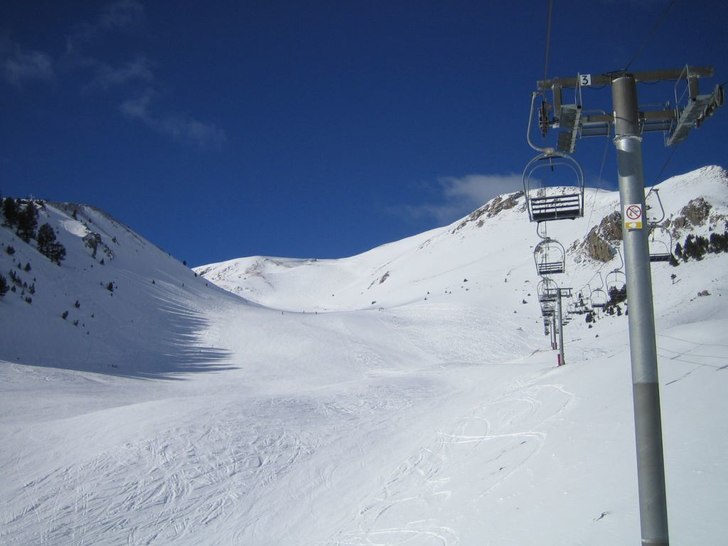 Bilden är tagen från liften upp till "Le Ch. Foto: Johan Andersson.