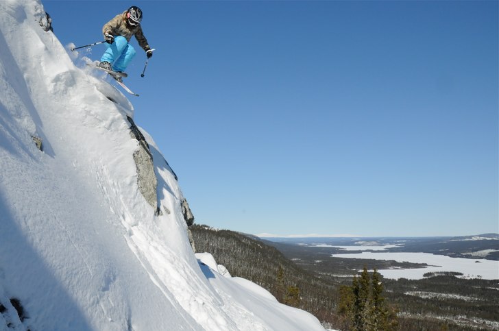 Mest snö sedan 1988. Foto: Jonas Eklind. Åkare: Samuel Eklind.