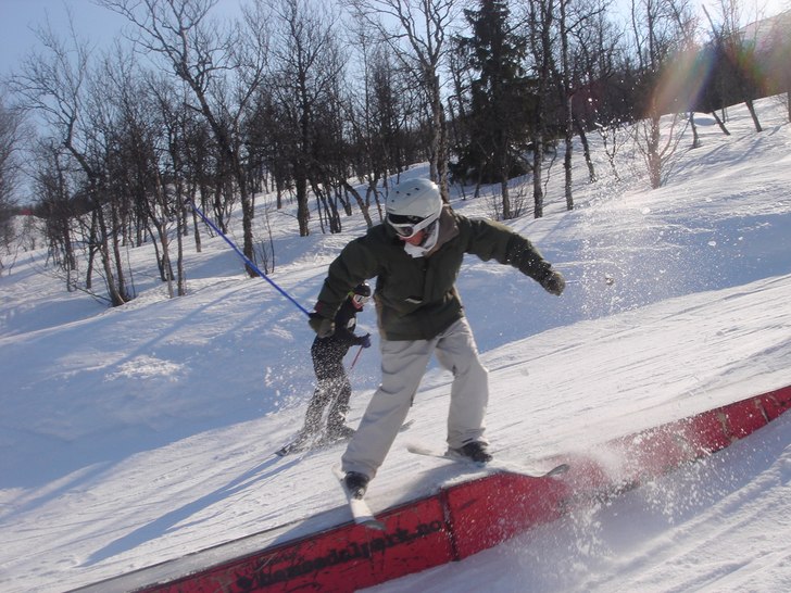 En underbar dag i backen. Foto: Malin Svantesson. Åkare: Andreas Isaksson.