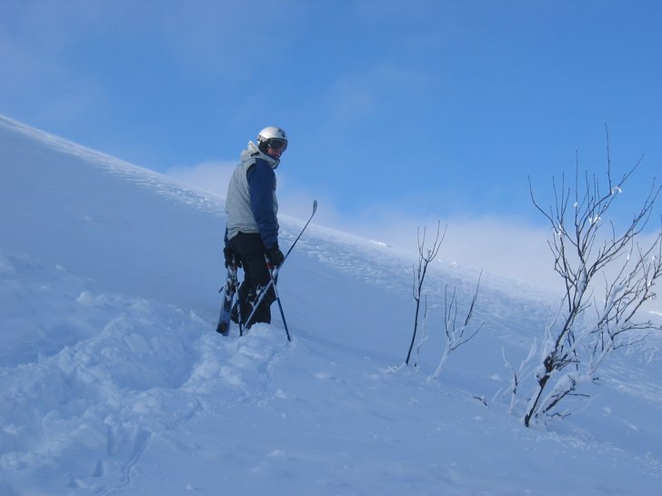 En härlig dag i Högis ravinen. Foto: Andreas Andersson. Åkare: Peter Withfeldt.
