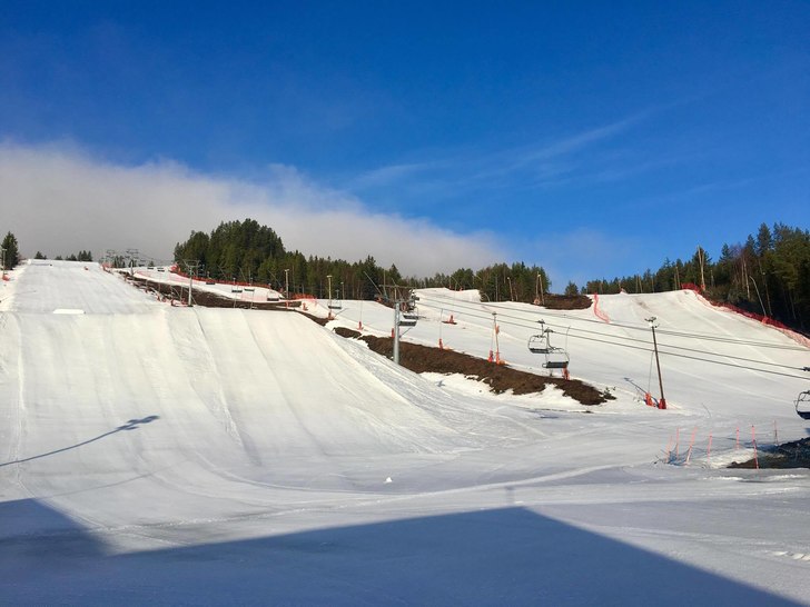 Deilig vårsnø i Kongsberg skisenter!
Bilde fra i.
