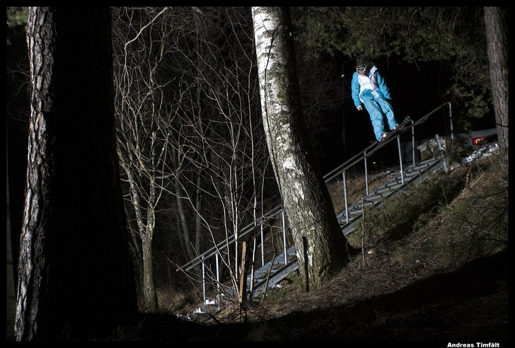 Hand rail. Foto: Andreas Timfält. Åkare: Jacob Gustafsson.