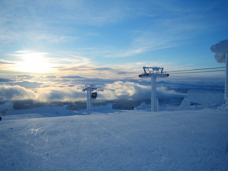 En fin vy utöver de jämtländska fjällen.. Foto: Andreas Berglund.