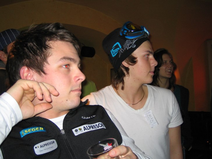 En av lärarna Calle i Sts-kläder och såklart Ac. Foto: Sofia. Åkare: Calle och Acke.