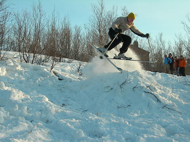 De går lika bra att "jibba" med ett par. Foto: Johan Jonsson. Åkare: Jag.