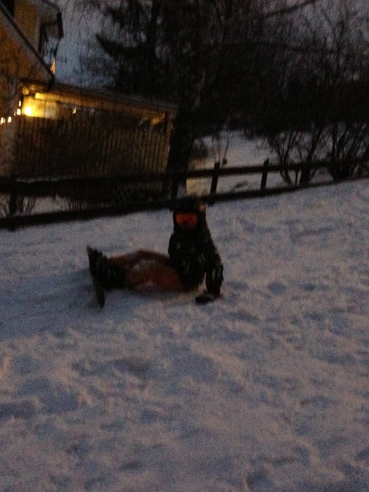 Man kan ju inte lyckas varje gång!. Foto: Sam. Åkare: Thebigskier/Olle holmlov.