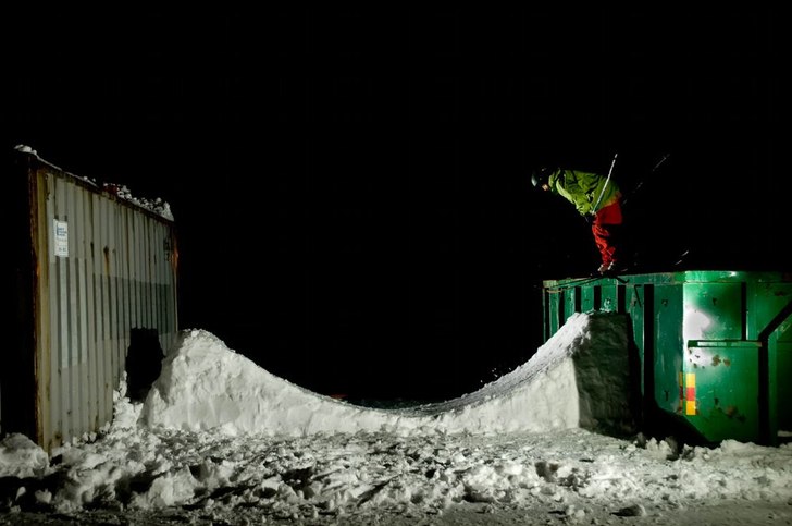 Lip på container!!. Foto: Gustav Wennerström. Åkare: Erik Lundmark.