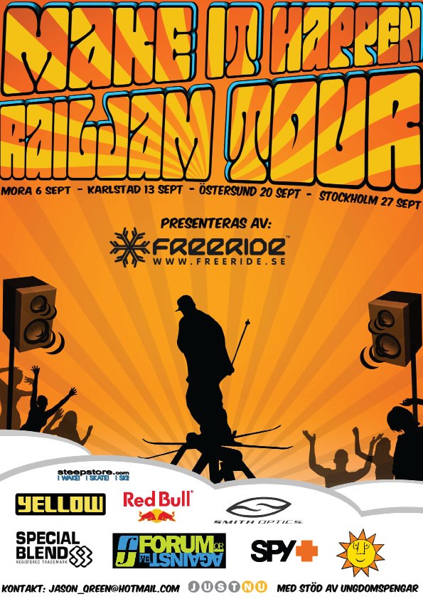 Idag så har vi gjort helt klart planschen föör . Foto: Kim Larsson och Christoffer Krook. Åkare: Make it Happen "Mannen".