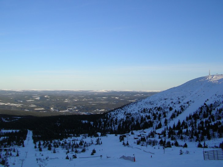 Tagen på Trysils "baksida" . Tycker den. Foto: Emil Kristoffersson. Åkare: Trysil.
