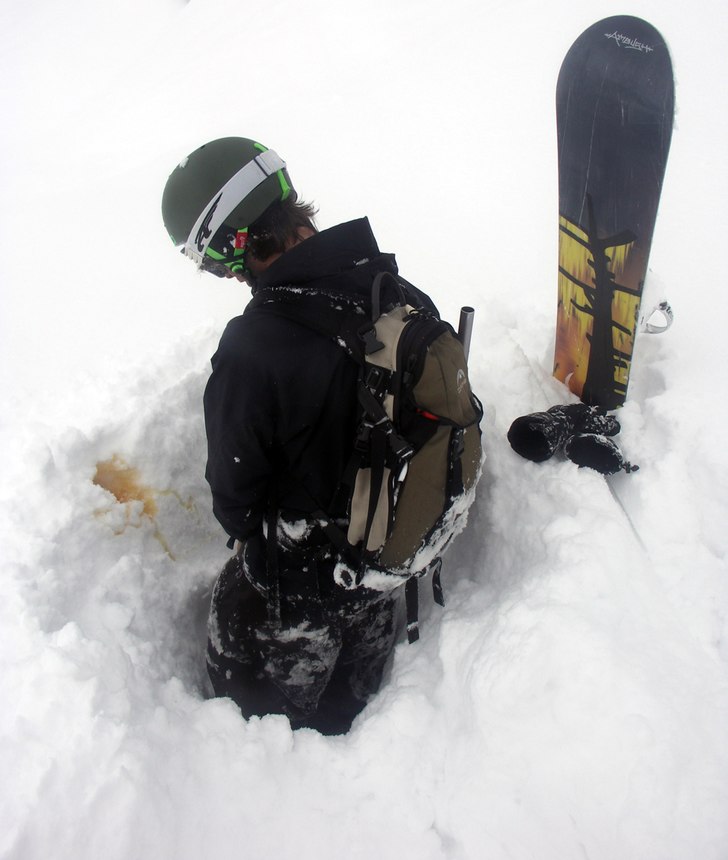 1,5 m nysnö. Foto: David Rangsjö. Åkare: Johan Augustsson.