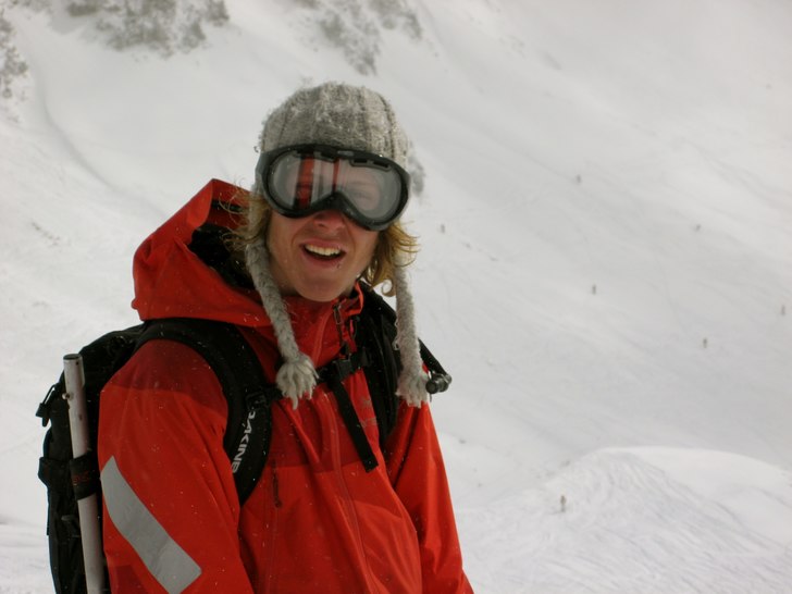 Glad över snön!. Foto: Elisabeth Braathen. Åkare: Fredrik Nordenberg.