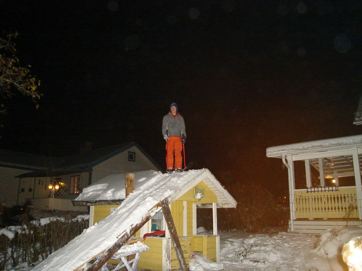min startramp hemma på gården byggd på 6 timmar. Foto: olov. Åkare: jag.
