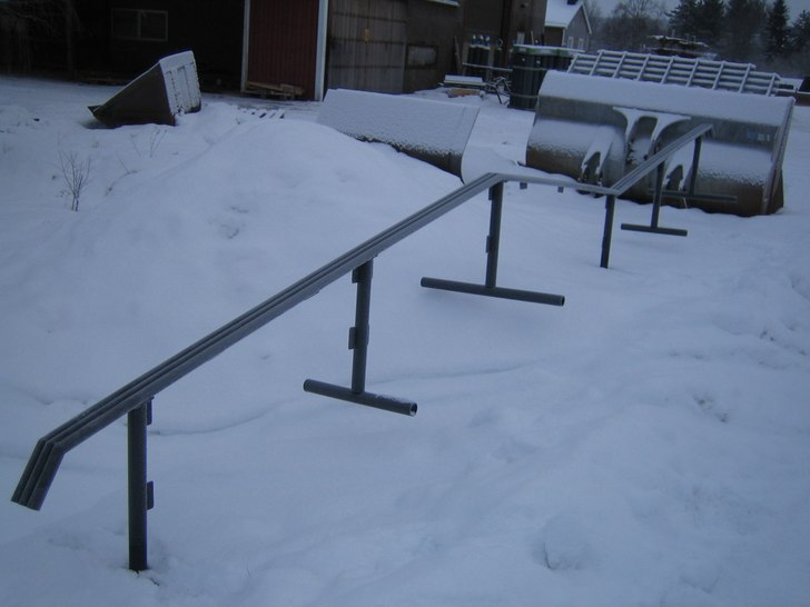 Klutmarksbackens kommande rail :D . Foto: Oliver Karlsson.