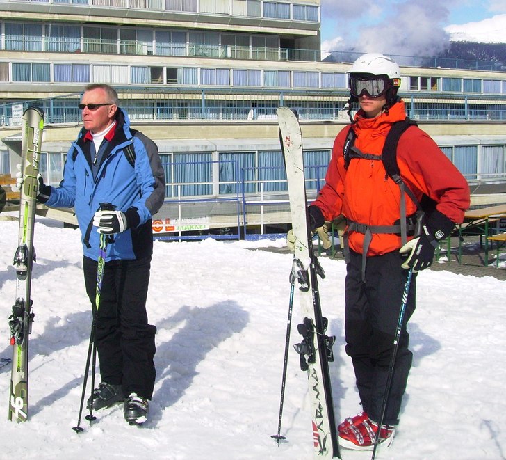 taggar i solen med farsan :P. Foto: Ida Cardesjö. Åkare: Andreas Cardesjö och Stefan Cardesjö.