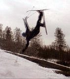 Sissta rycket, på sissta snön.. Foto: Dag Knutsson. Åkare: Johannes Nilsson.